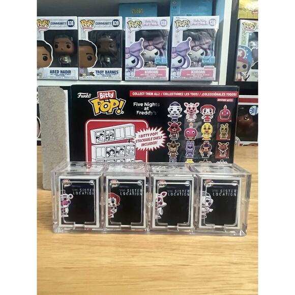 All 4 BITTY Five Nights at Freddy's Sister Location Funko Pops Ballora Baby 5NAF - Picture 2 of 2